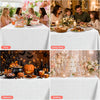 CUUSNNY 6 Pack White Paper Tablecloths for Rectangle Tables