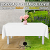 Grandipity Plastic Table Cloth Disposable 12 Pack 54” x 108” Rectangle