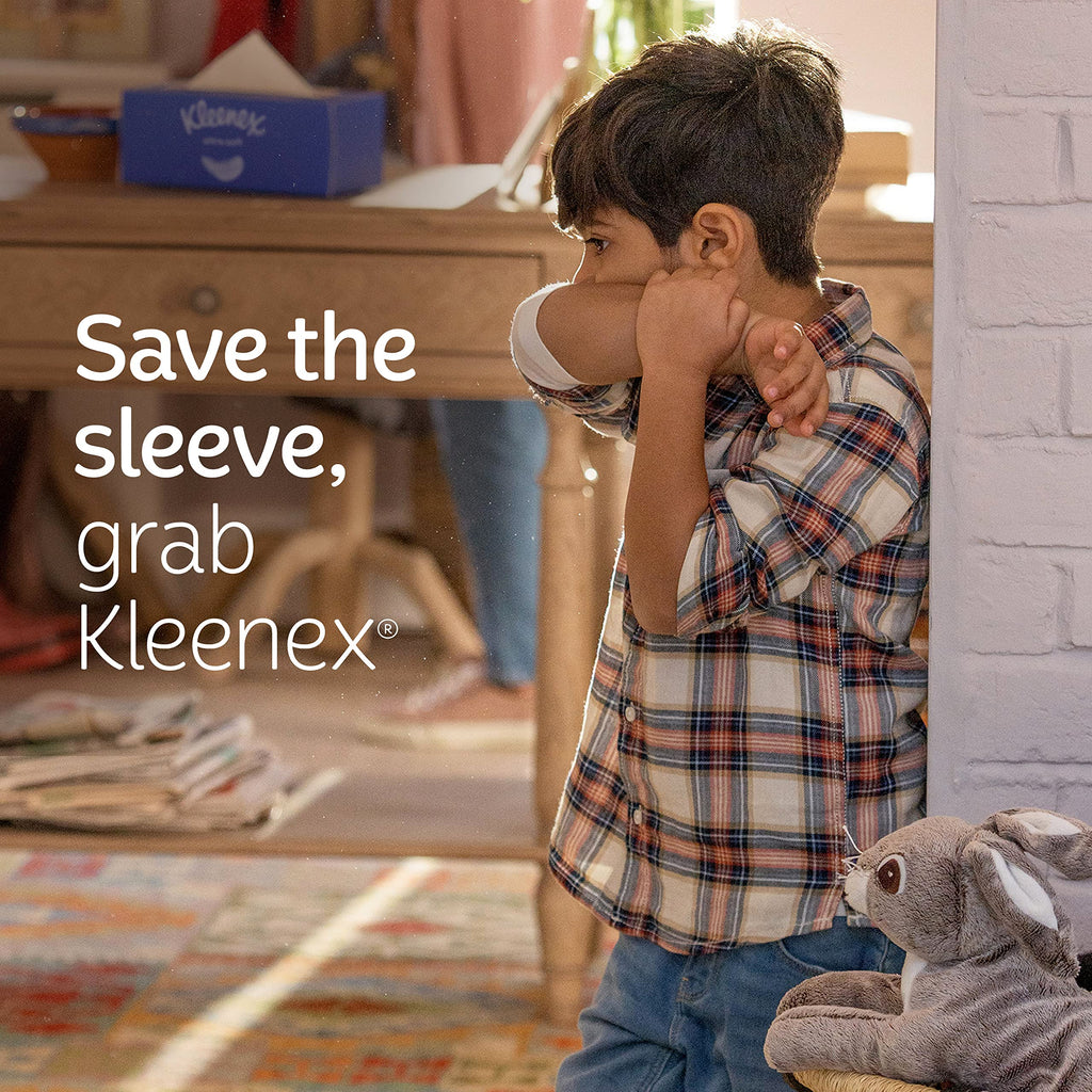 Kleenex Trusted Care Facial Tissues, 4 Flat Boxes, 160 Tissues per Box, 2-Ply (640 Total Tissues)